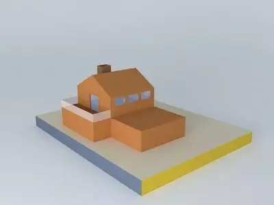A Sketchy House. 4TH Physics. 1MB Free 3D model