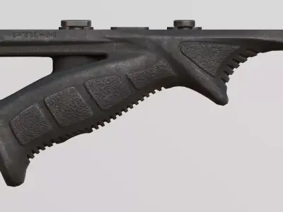 FAB Defense PTK-M Angled Foregrip For Game Low-poly 3D model