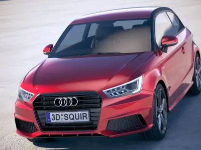 Audi A1 S-line 2017 3D model