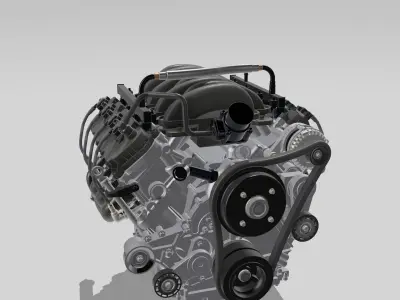 Godzilla V8 Engine OEM spec 3D print model