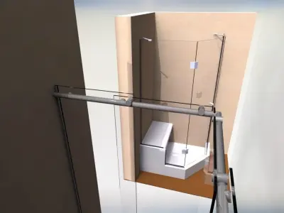 Shower screens 3D model