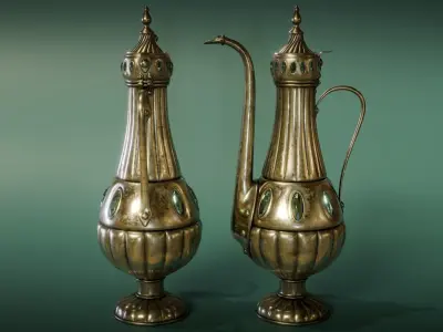 Antique Ottoman Pitcher Low-poly 3D model