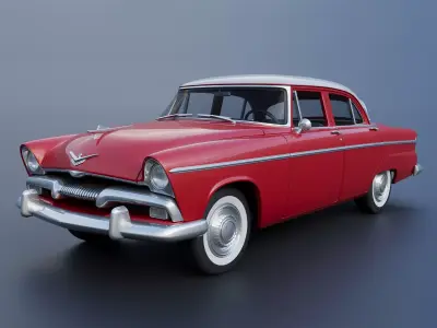 Plymouth Belvedere 4 Door 1955  3D print model