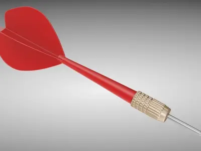 Red Dart Low-poly 3D model