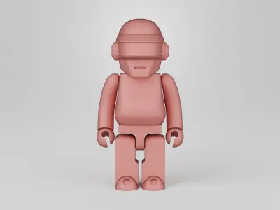 Bearbrick Daft Punk 2 3D print model