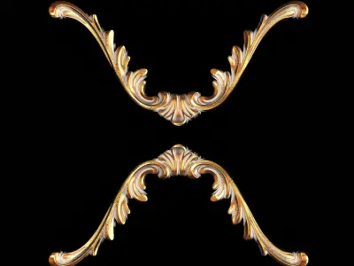 Classic carved 099 3D model