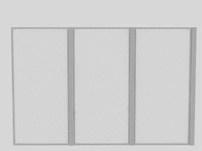 wooden separator 3D model Low-poly 3D model