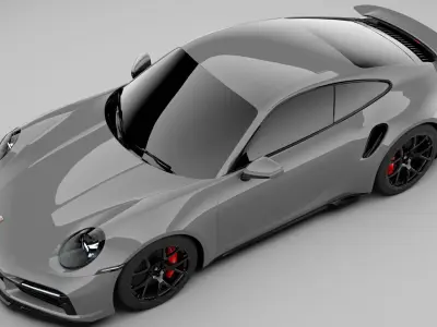 Porsche 911 Turbo S 2022 3D model