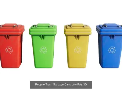 Eco Friendly Green Renewable Energy Pack Low poly