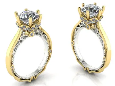 Veragio Ring Collection 8 models  3D print model