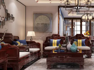 Restaurant Chinese Classical 3D model