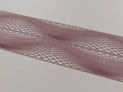 Woven wall panel decoration 3D print model