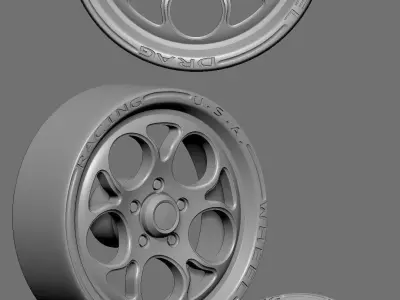 WHEEL FOR MINIATURE CAR   3D print model