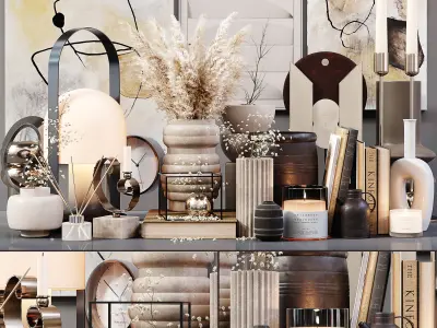 Collection Decorative Set 3D Model Pack