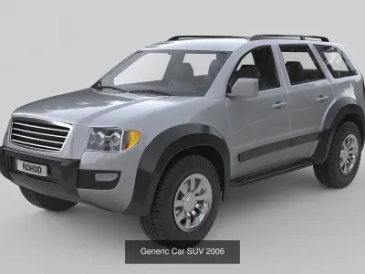 Modern Generic Car Collection High-Poly 3D Models