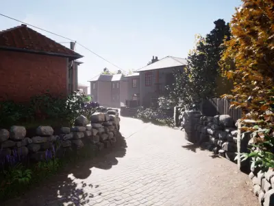 Modular Village Vol 1 For Unreal Low-poly 3D model