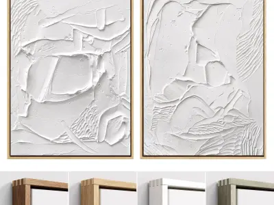 Plaster Two Frame 29 Low-poly 3D model