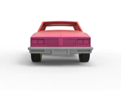 Shell and wheels Oldsmobile Cutlass Scale 1 to 43 3D print model