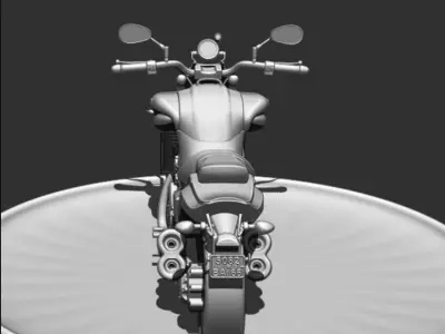 Yamaha V-Max 3D print model