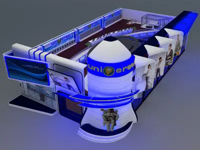 Fair Tent exhibition a368 3D model
