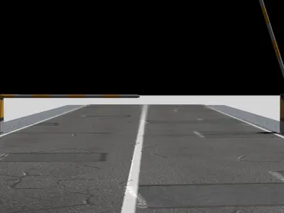 RoadType-Road Blocks Free 3D model