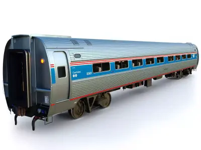 Train ALC-42 car Amfleet 3D Model Pack