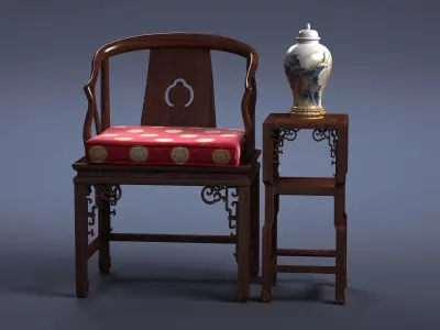 cabinet cabinet wardrobe sofa bed table bookshelve 3D model