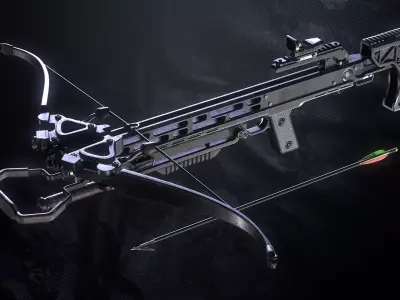 Survival Crossbow Low-poly 3D model