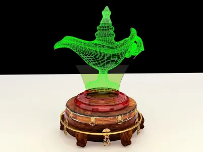Chinese illusion lamp 3D model
