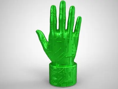 Circuit Hand 3D print model