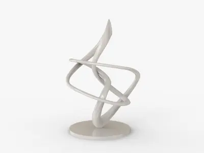 Modern Sculpture Cycloid Complex Decotration  3D print model