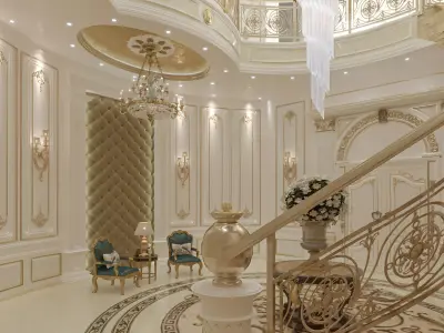 Hall classic style  3D model