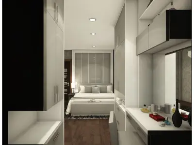 bedroom 6 asian design 3D model