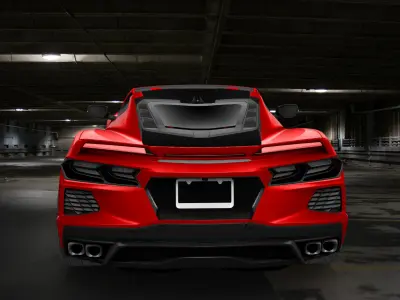 Chevrolet Corvette C8 3D model from CGTrader