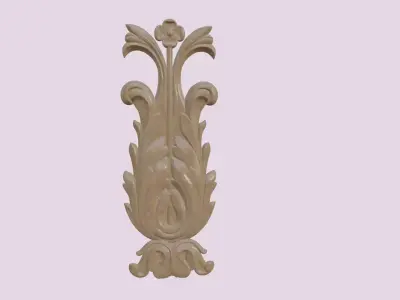 Flower For Wood Carving 3D print model