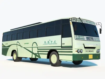 Bus SETC Low-poly 3D model