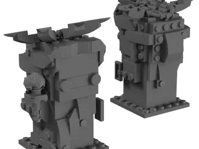 Lego BrickHeadz - 40267 Lady Liberty 3D model