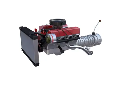 V8 Engine assembly 3D model