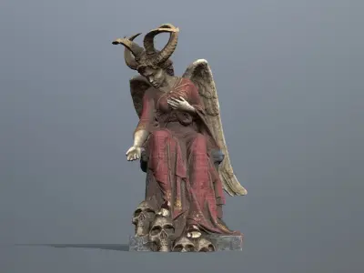 Woman Angel Low-poly 3D model