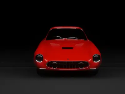 Ferrarie 250 Berlinetta  Low-poly 3D model