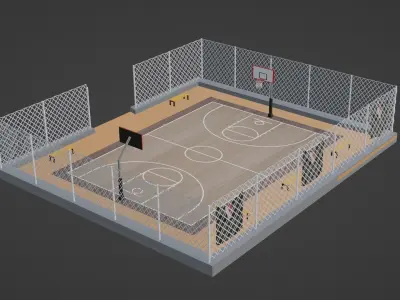 Basketball Stadium - Portland Trail Blazers Low-poly 3D model