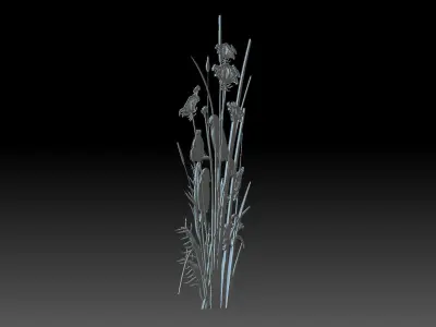 Birds long pole 3D print model