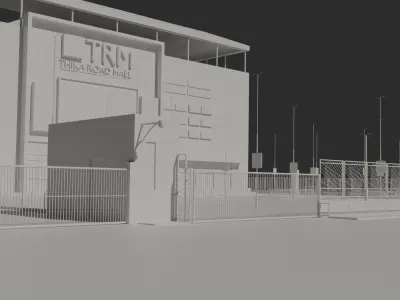 Thika Road Mall 3D Model Low-poly 3D model
