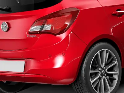 Opel Corsa 5-door 2015 3D model
