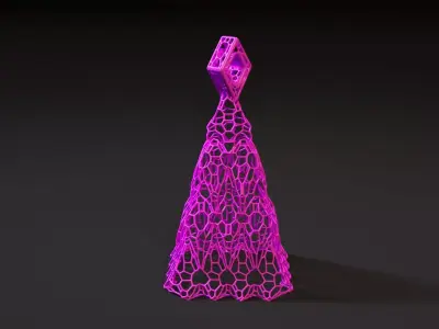 Christmas tree bell decor 3D print model