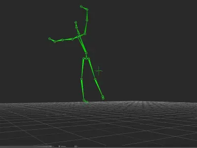 Basketball motion capture 3D model