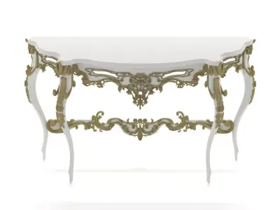 White Classic Console 3D model