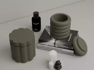 Aesthetic Jar Set 3D print model