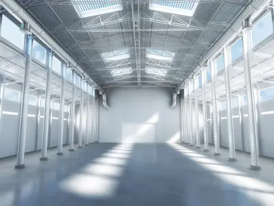 Warehouse interior 3D model