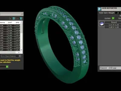 ring code 164 3D print model